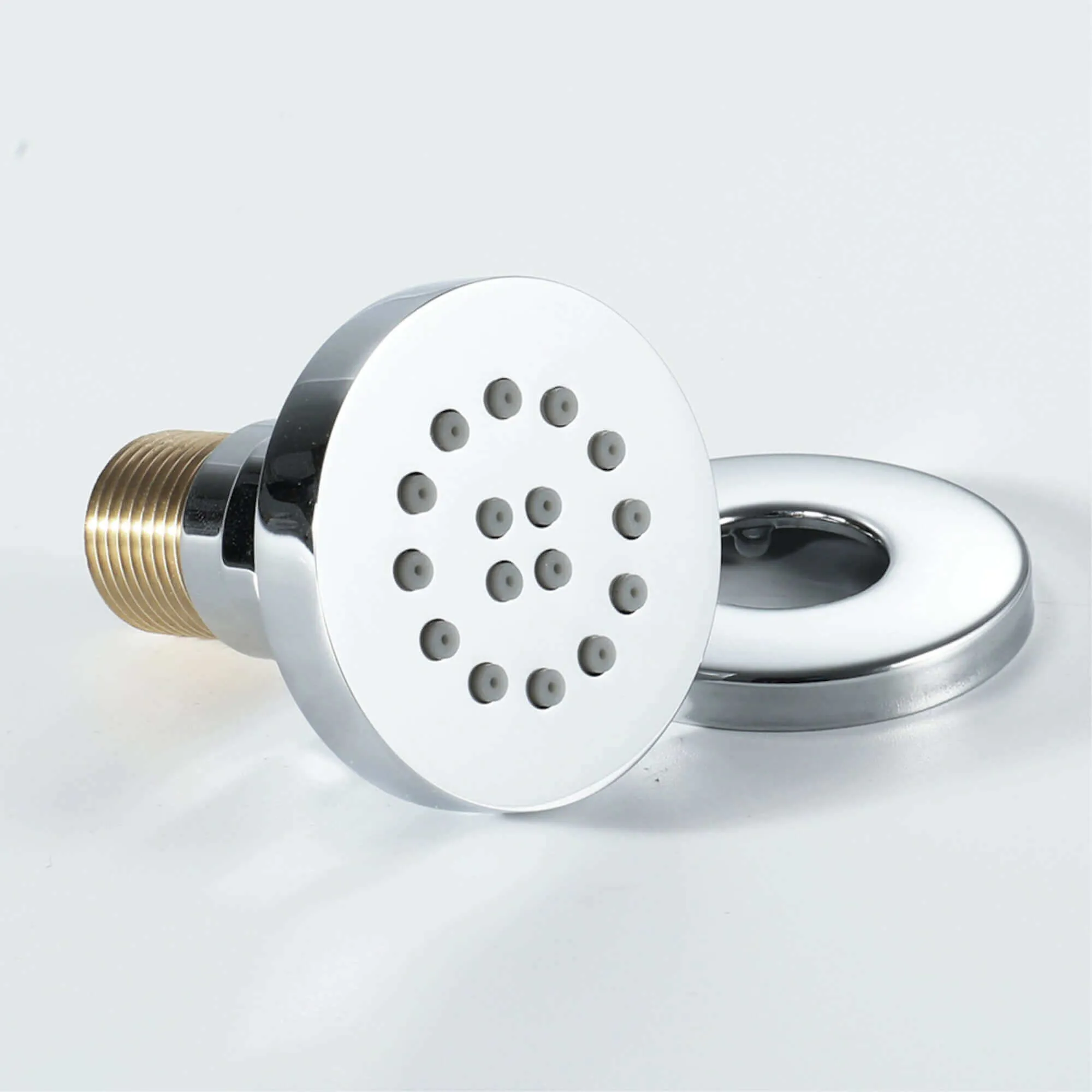 4 x round shower body jets - chrome