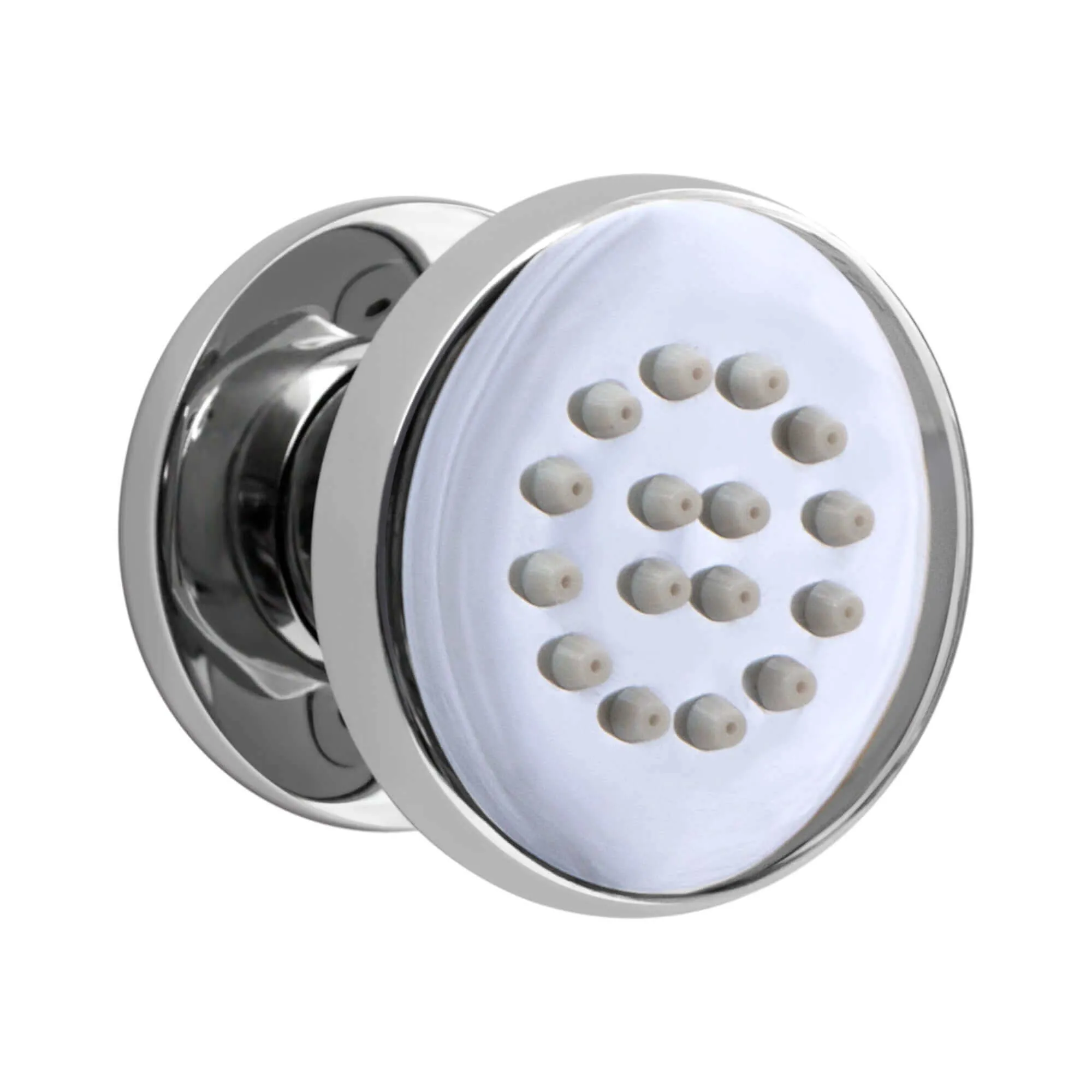 4 x round shower body jets - chrome