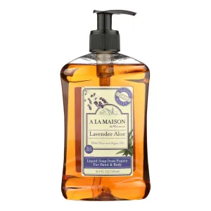 A La Maison French Liquid Soap - Lavender Aloe, 16.9 Fl Oz