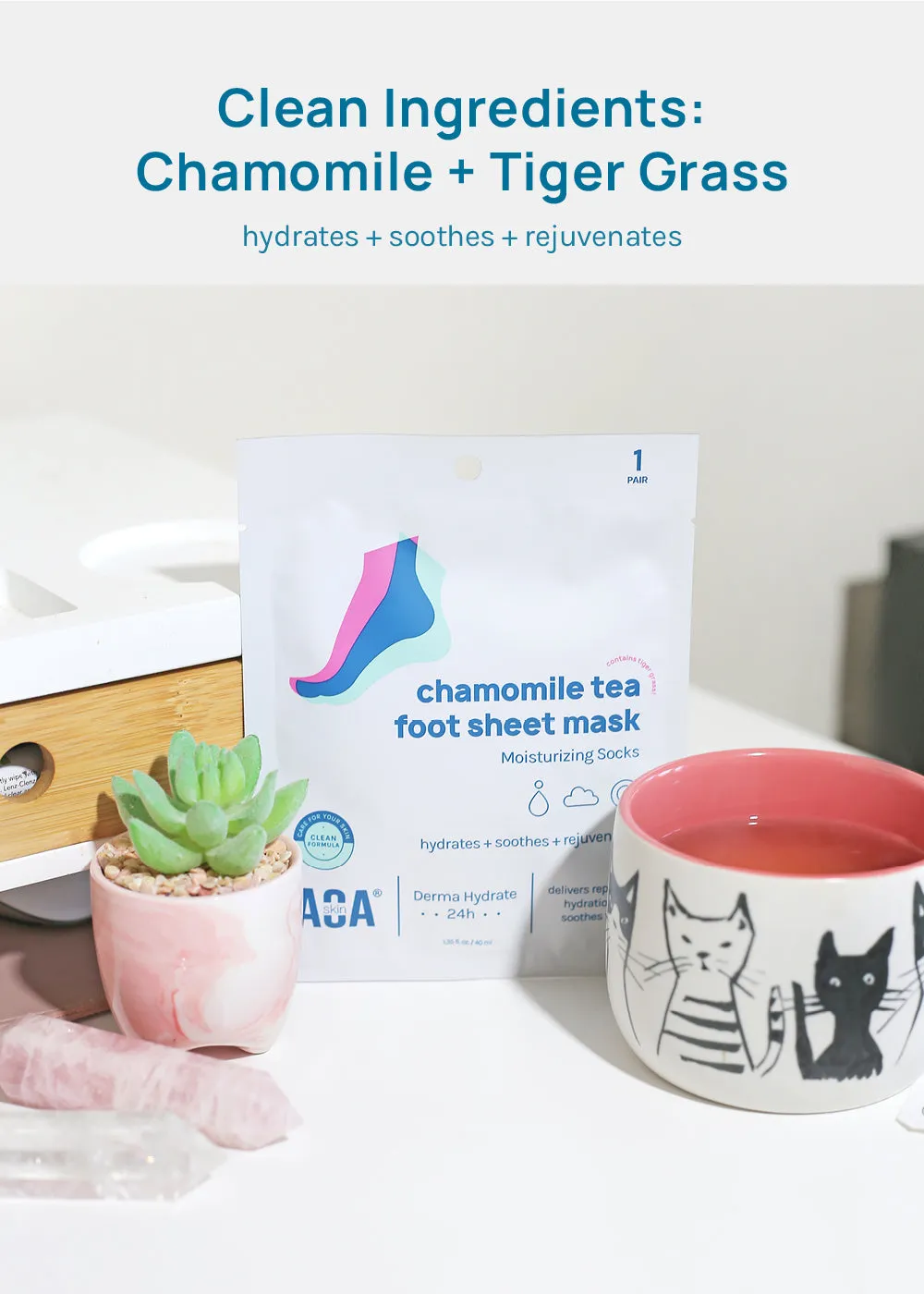 AOA Skin Chamomile Tea Foot Sheet Mask