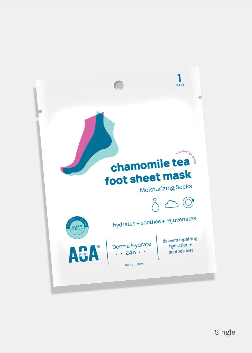 AOA Skin Chamomile Tea Foot Sheet Mask