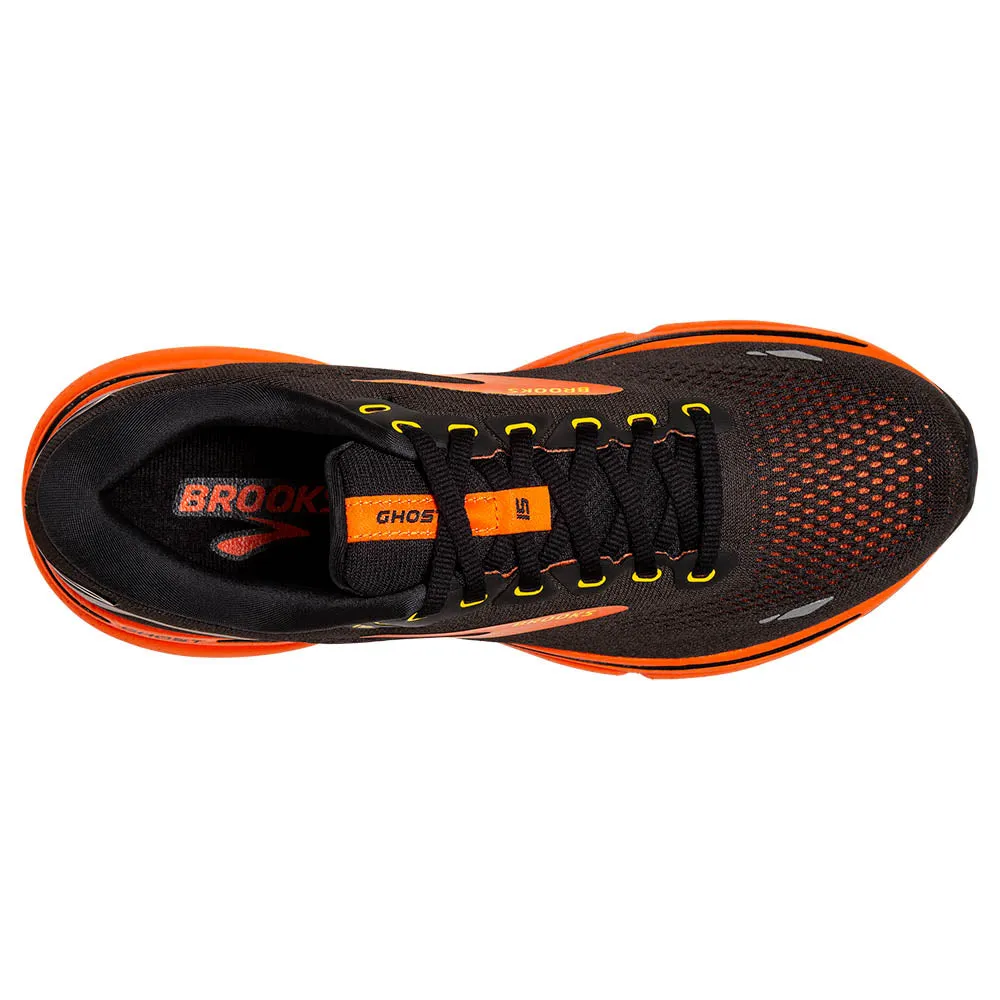 Brooks Ghost 15 (Mens) - Black/Yellow/Red