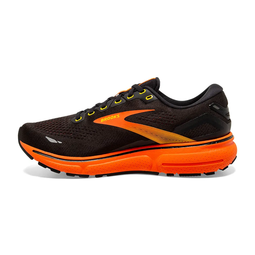 Brooks Ghost 15 (Mens) - Black/Yellow/Red