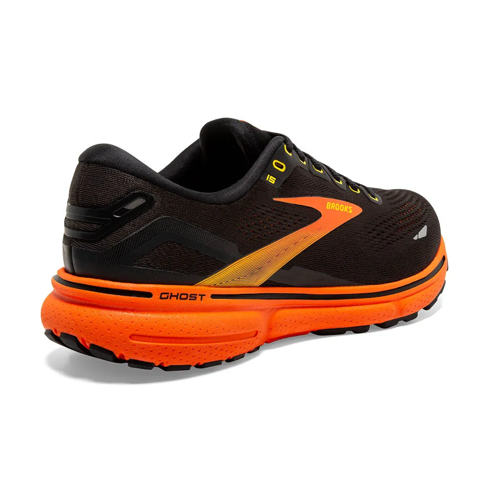 Brooks Ghost 15 (Mens) - Black/Yellow/Red