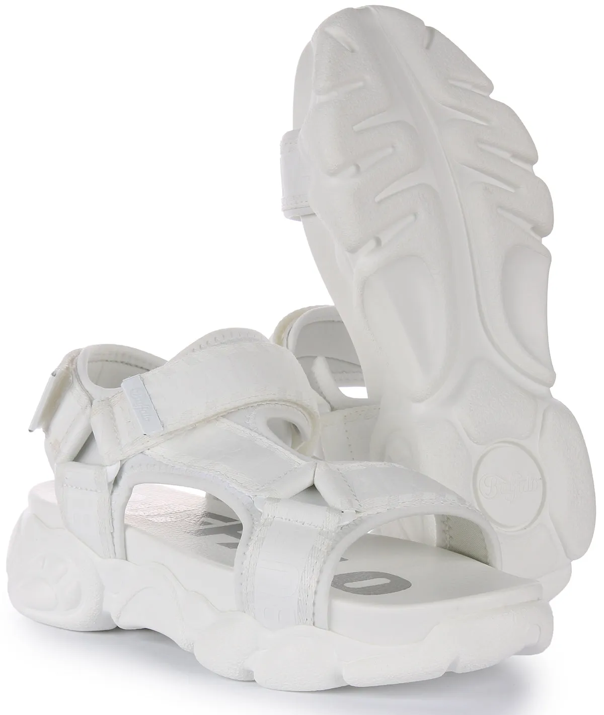 Buffalo Cld Tec Sandal In White For Women