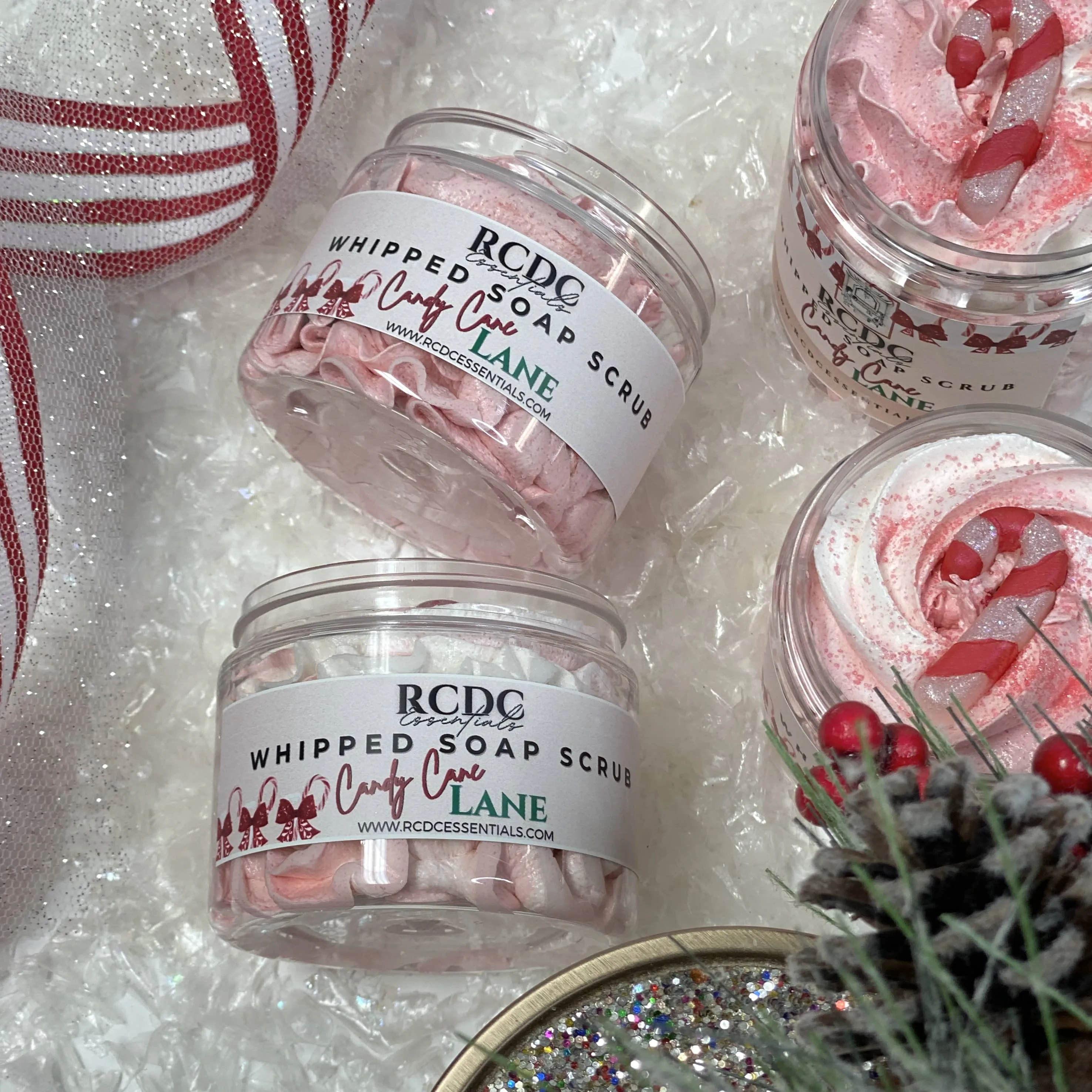 Candy Cane Lane ~ Whipped Soap Sugar Scrub