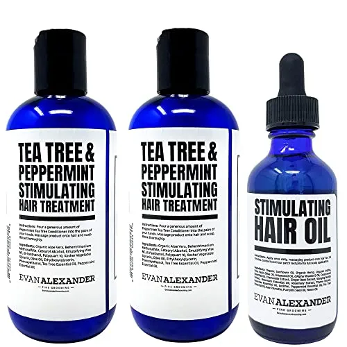 Evan Alexander Grooming MY Hair Repair System for Men - Supports Hair Growth and Nourishes the Scalp - Shampoo, Conditioner, and Hair Growth Oil and Follicle Booster Set