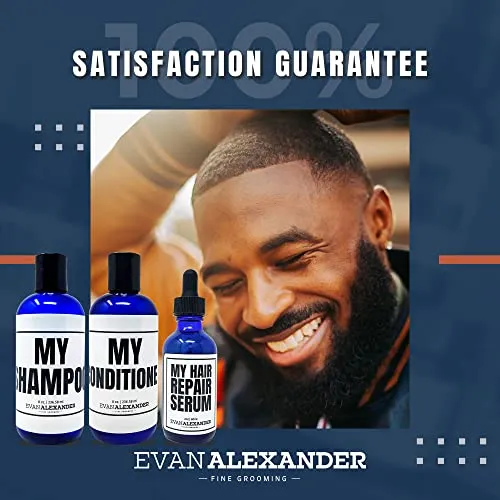 Evan Alexander Grooming MY Hair Repair System for Men - Supports Hair Growth and Nourishes the Scalp - Shampoo, Conditioner, and Hair Growth Oil and Follicle Booster Set