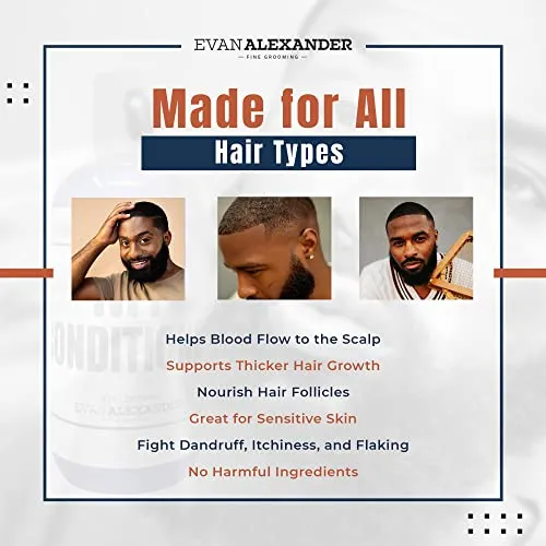 Evan Alexander Grooming MY Hair Repair System for Men - Supports Hair Growth and Nourishes the Scalp - Shampoo, Conditioner, and Hair Growth Oil and Follicle Booster Set