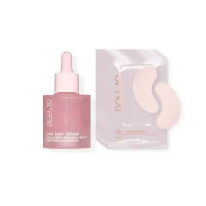 Firm & Brighten Under Eye Gels with Hyaluronic & Reishi Mushroom Repairing Serum Duo