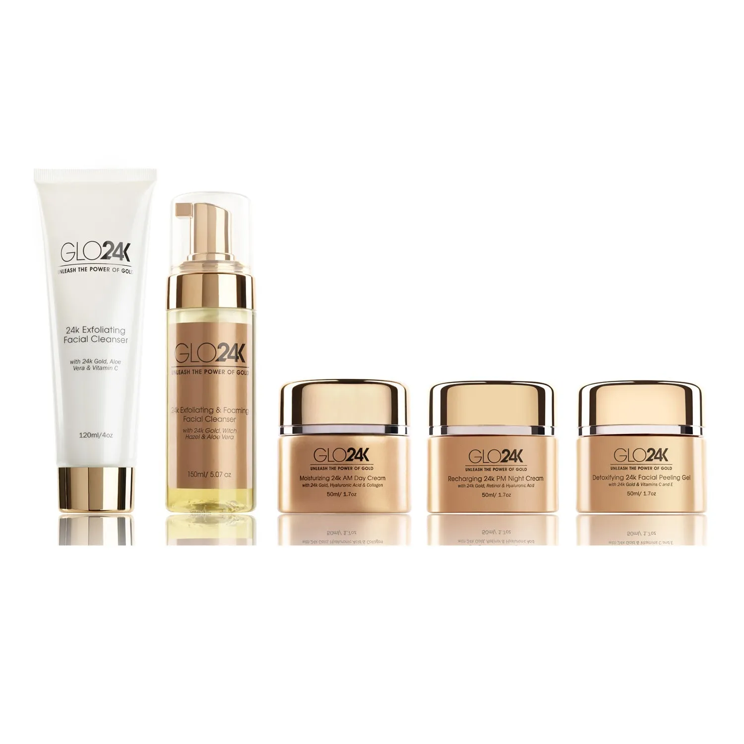 GLO24K Supreme Cleansing Set - 5pc set