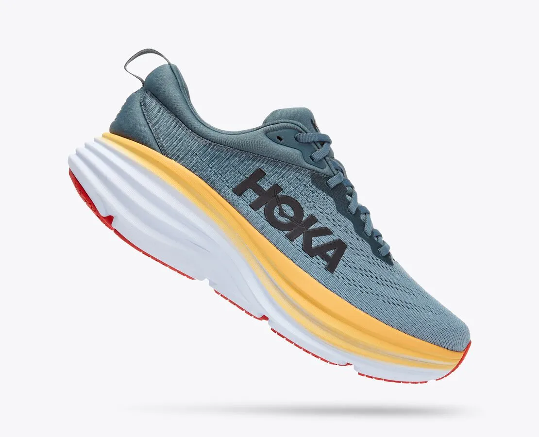 Hoka Bondi 8 Mens Running Shoe - Goblin Blue/Mountain Spring