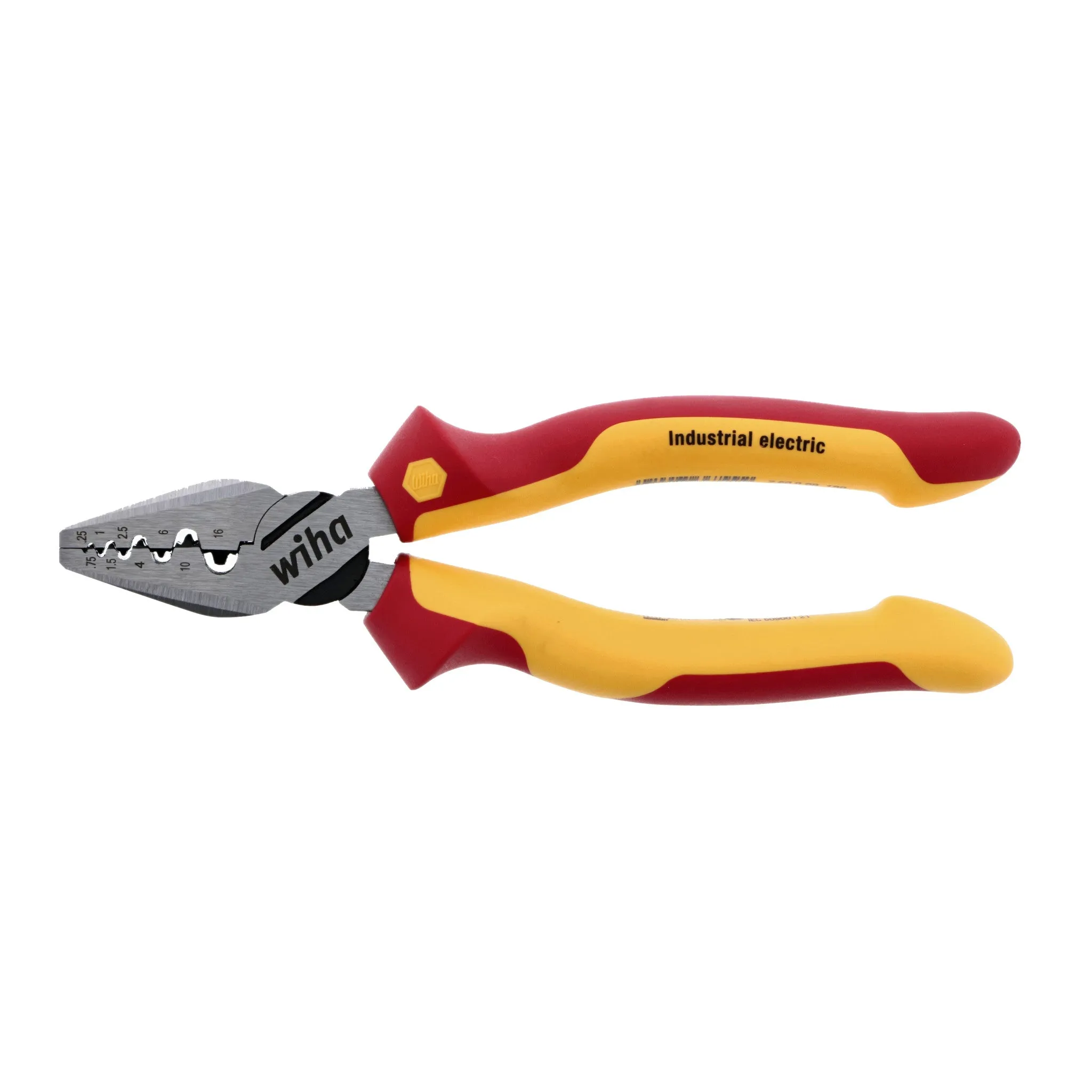 Insulated Industrial Crimping Pliers 7"