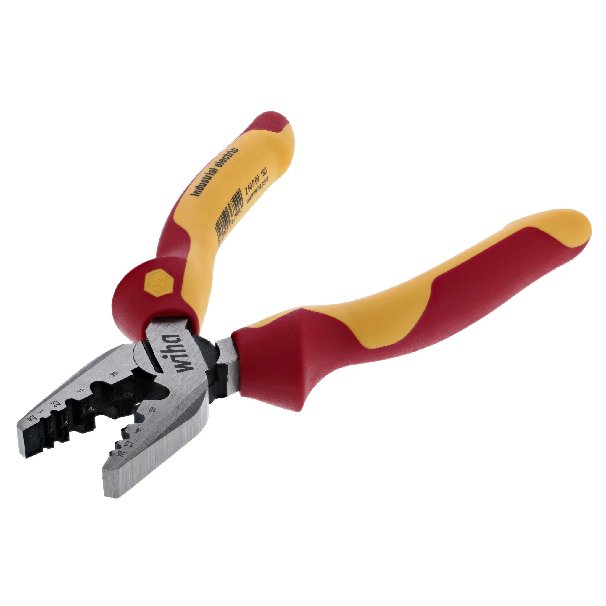 Insulated Industrial Crimping Pliers 7"