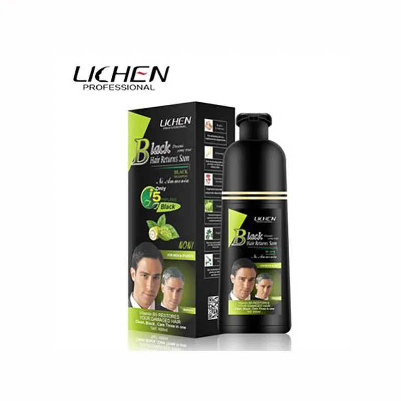 Lichen Hair Color Shampoo for Men, Women