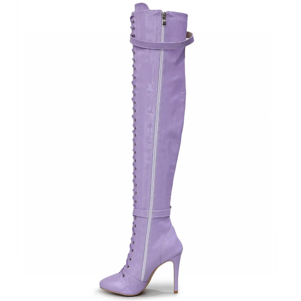 Omani - Lavender Vegan Patent - Street Sole