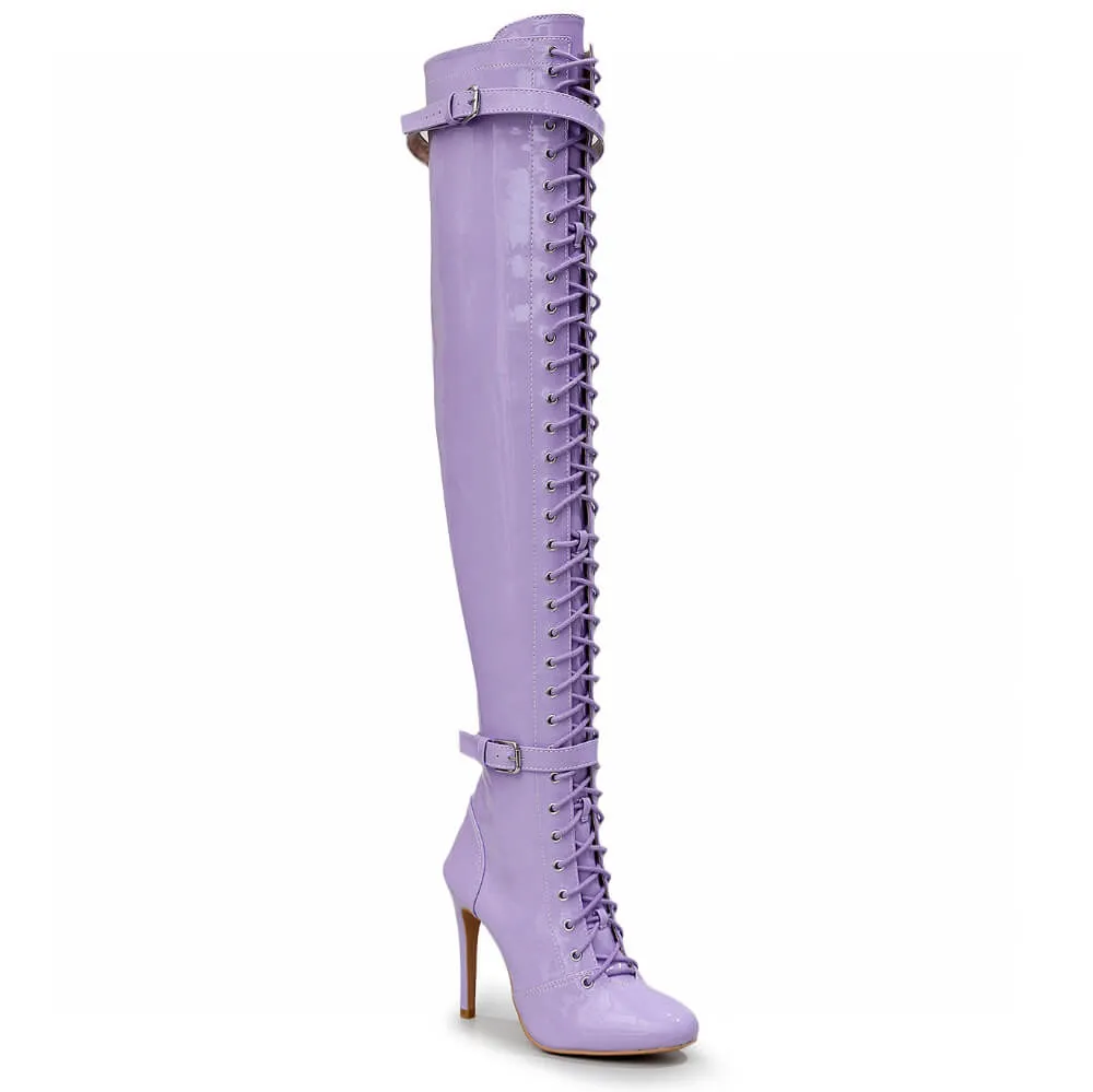 Omani - Lavender Vegan Patent - Street Sole