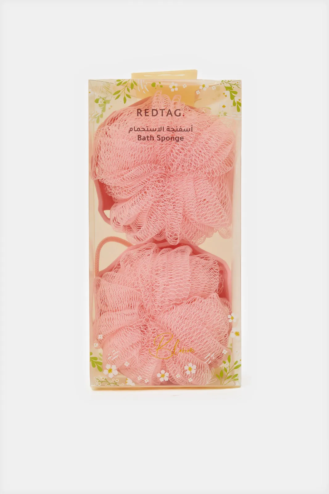 Pink Bath Sponge Set (Pack of 2)