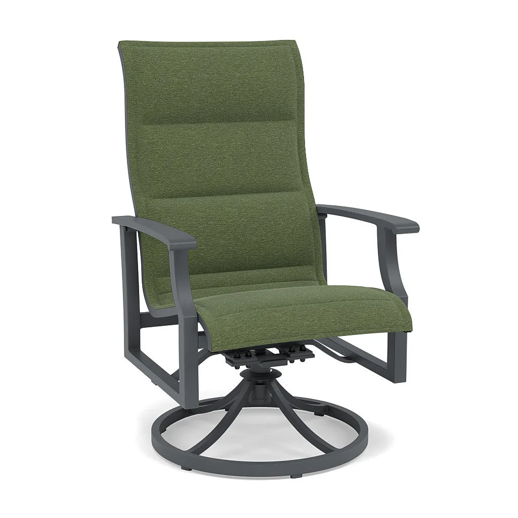 Rockport Padded Sling Swivel Dining Chair