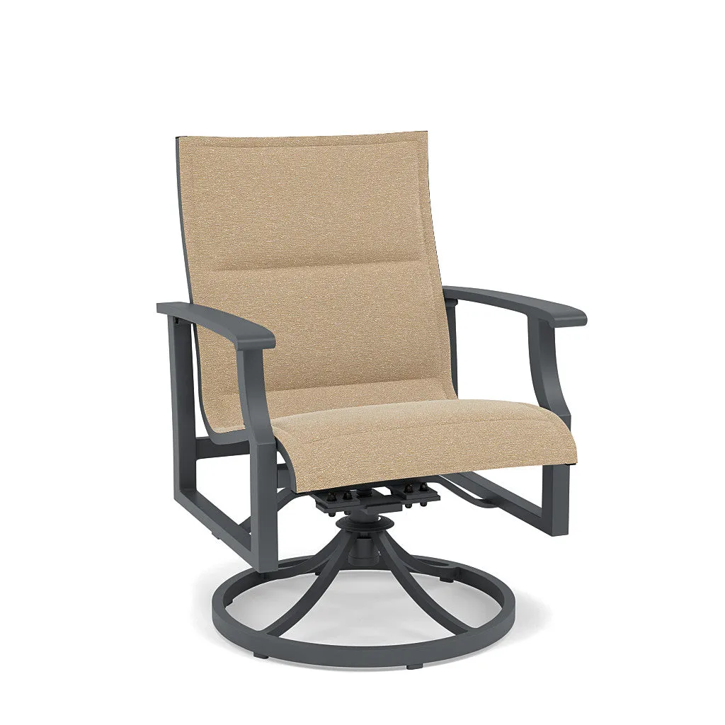 Rockport Padded Sling Swivel Dining Chair