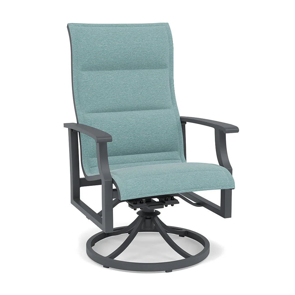 Rockport Padded Sling Swivel Dining Chair