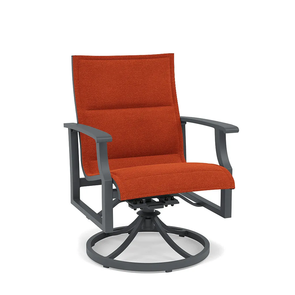 Rockport Padded Sling Swivel Dining Chair