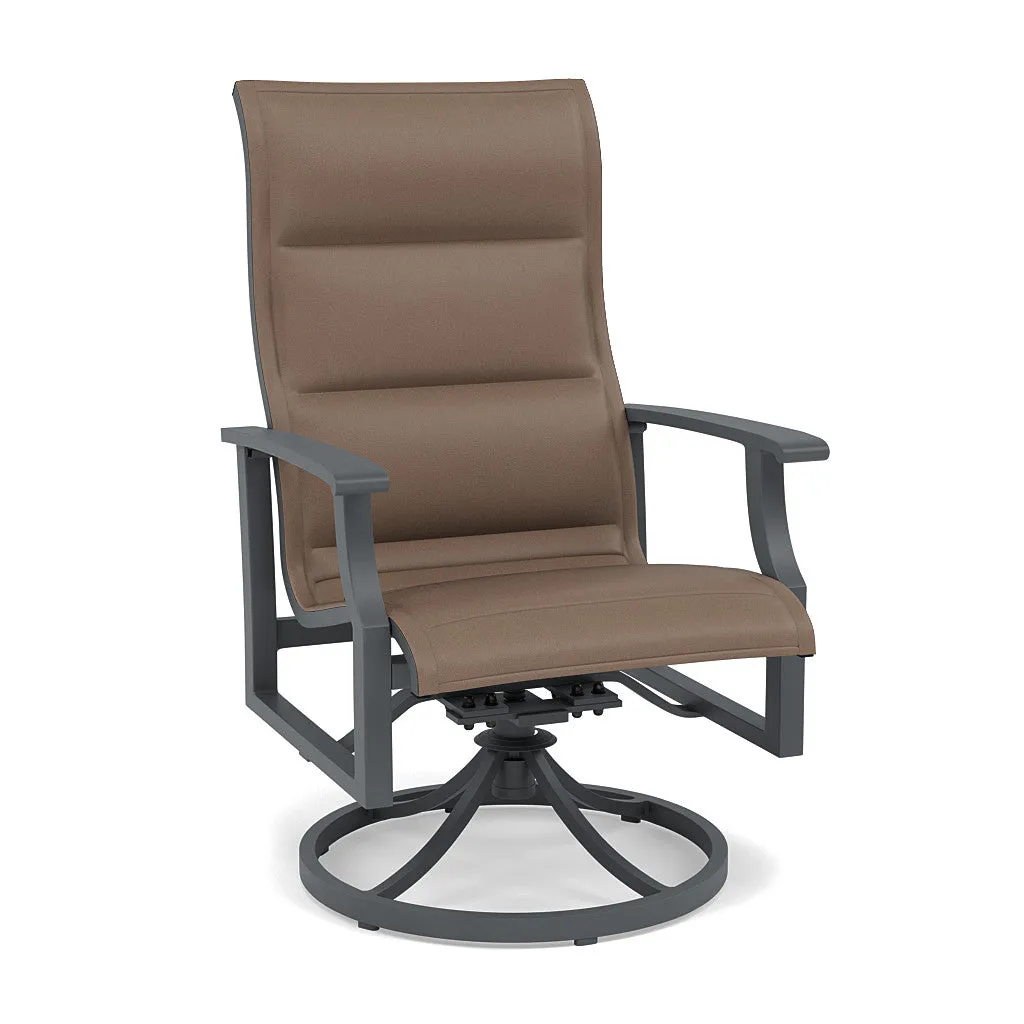 Rockport Padded Sling Swivel Dining Chair