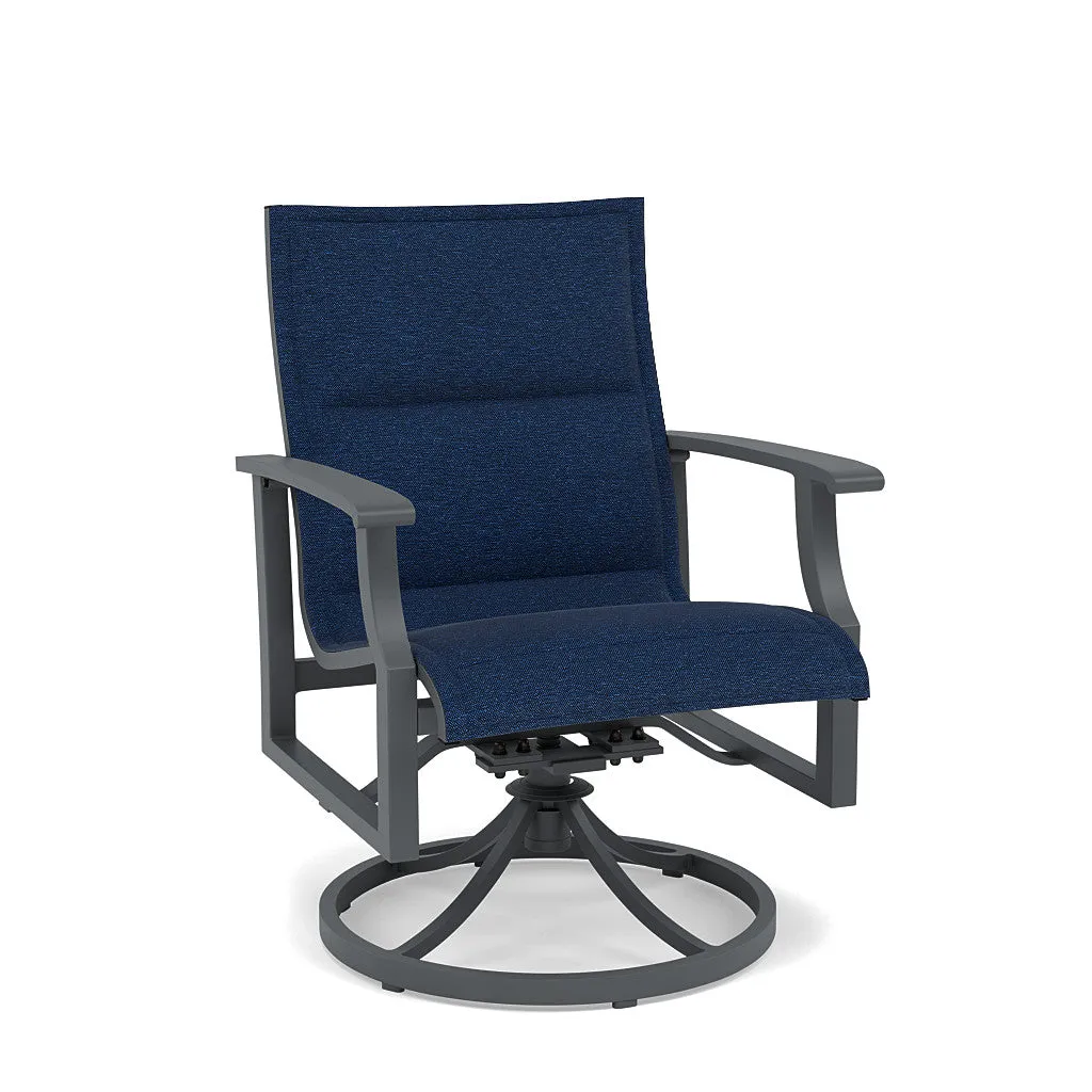 Rockport Padded Sling Swivel Dining Chair