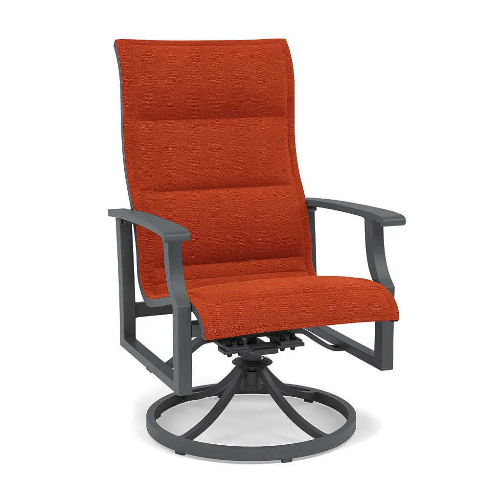 Rockport Padded Sling Swivel Dining Chair