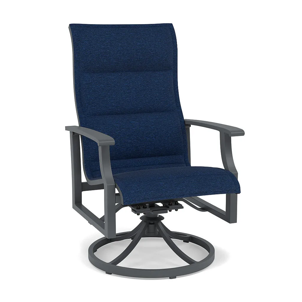 Rockport Padded Sling Swivel Dining Chair