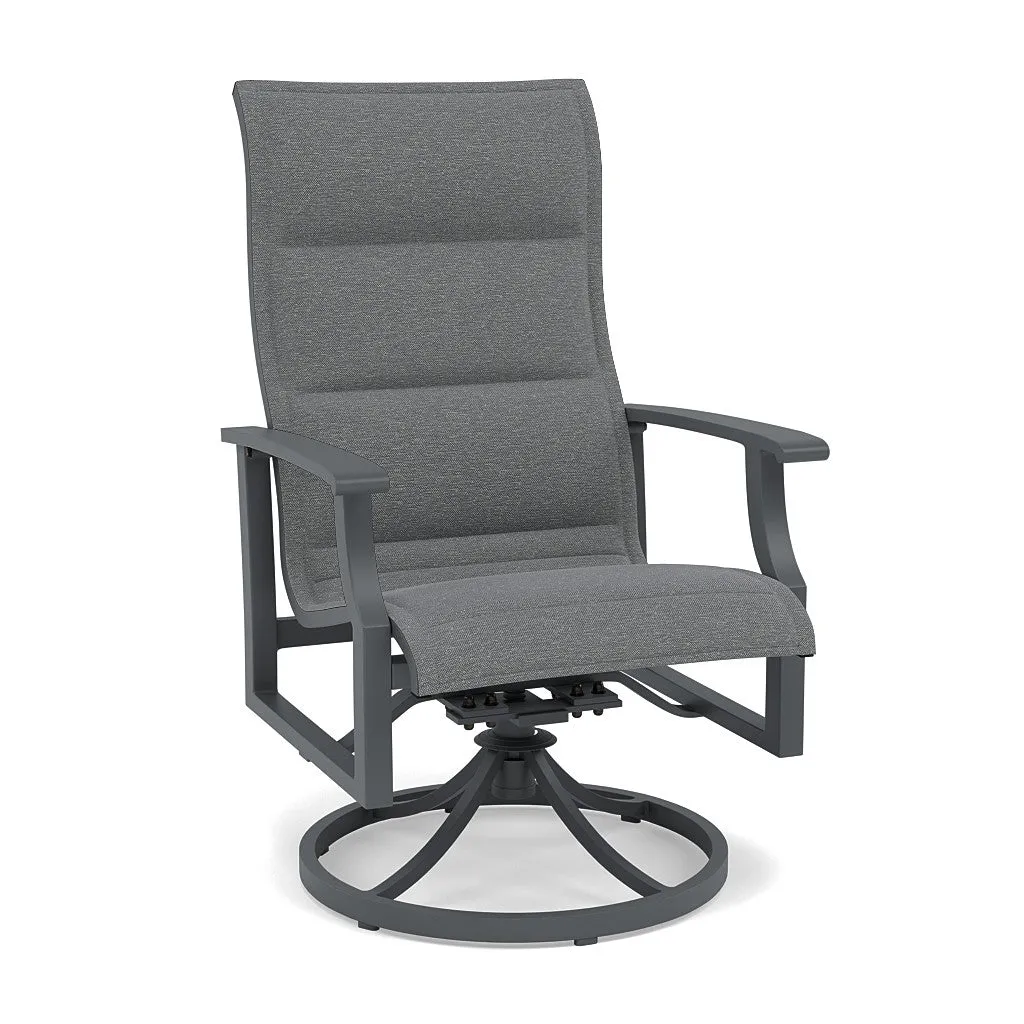 Rockport Padded Sling Swivel Dining Chair