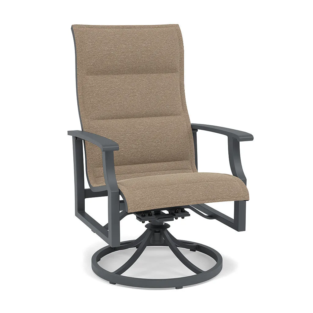 Rockport Padded Sling Swivel Dining Chair