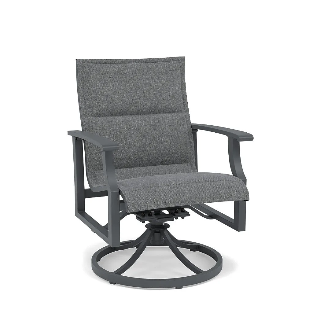 Rockport Padded Sling Swivel Dining Chair