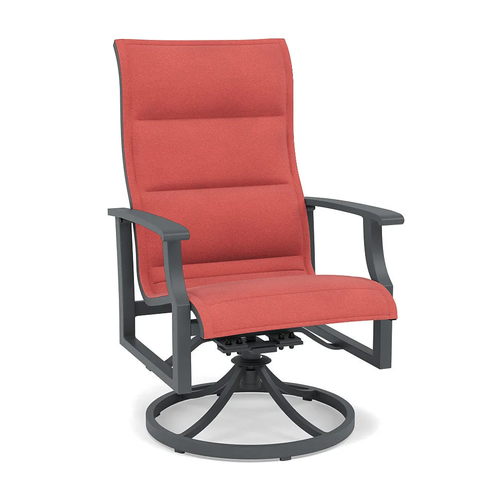 Rockport Padded Sling Swivel Dining Chair