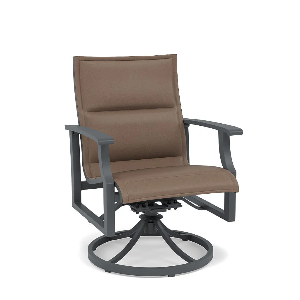 Rockport Padded Sling Swivel Dining Chair