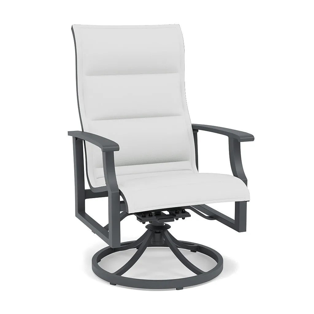 Rockport Padded Sling Swivel Dining Chair