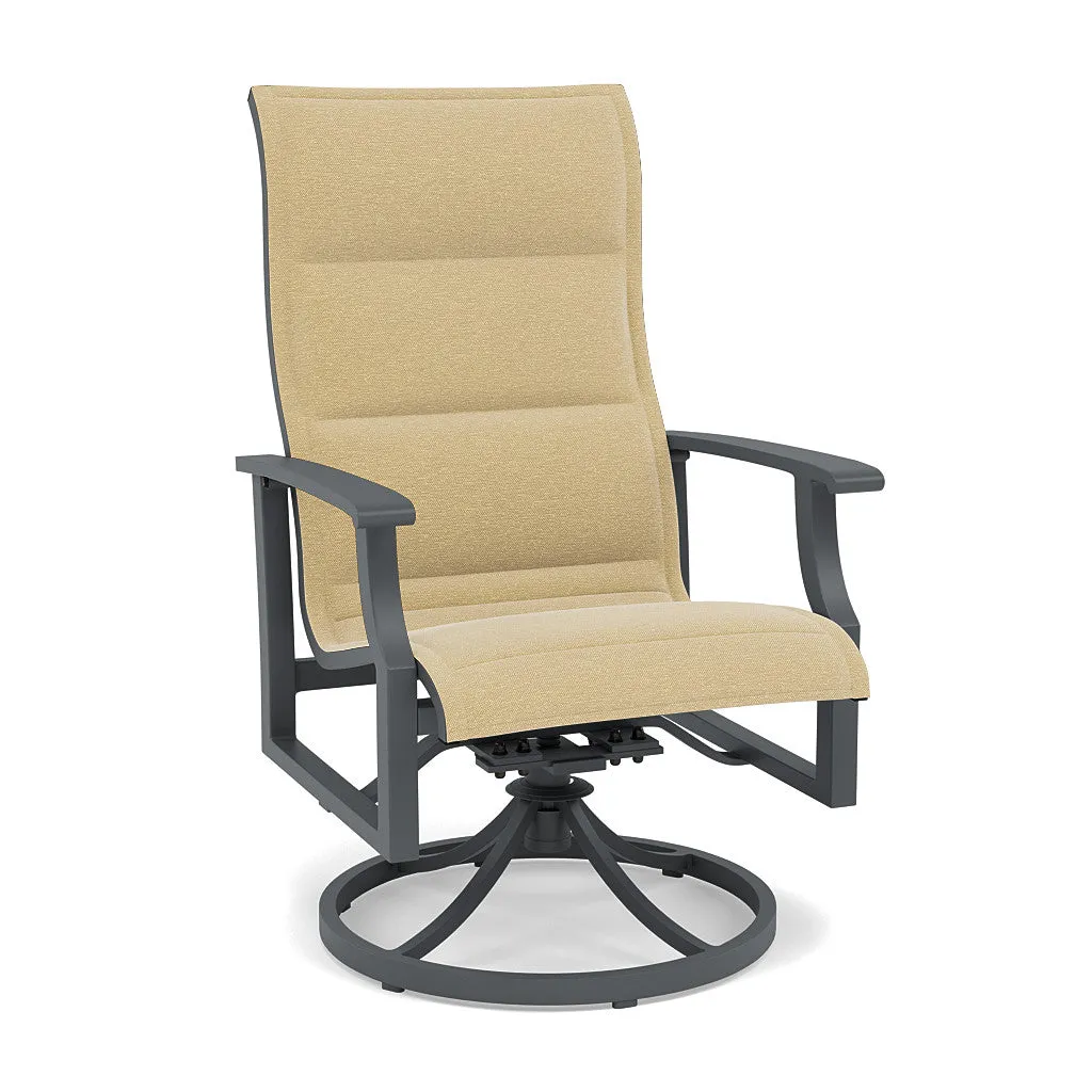 Rockport Padded Sling Swivel Dining Chair