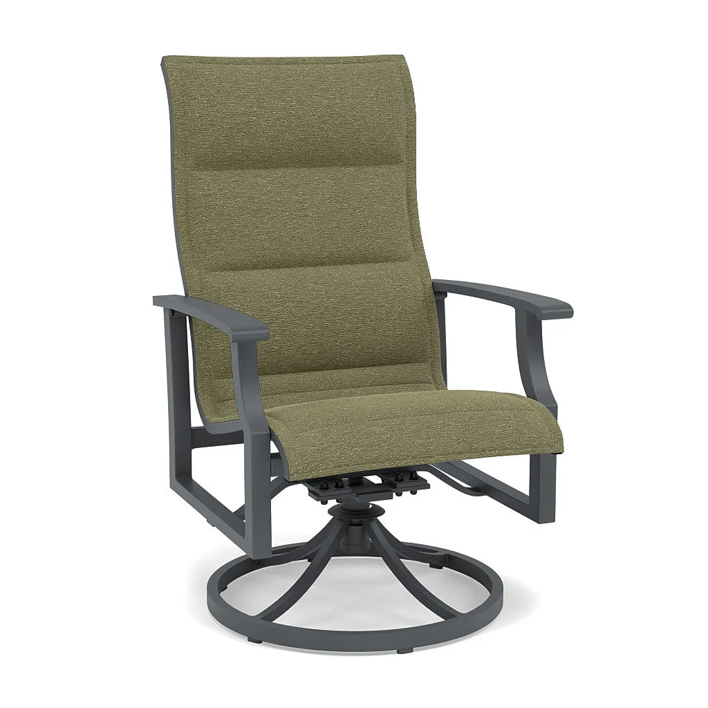 Rockport Padded Sling Swivel Dining Chair