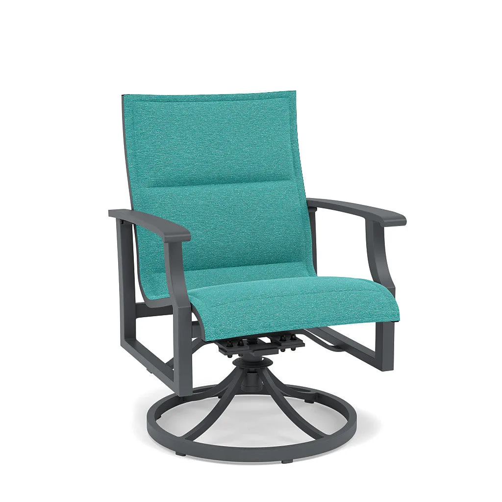 Rockport Padded Sling Swivel Dining Chair