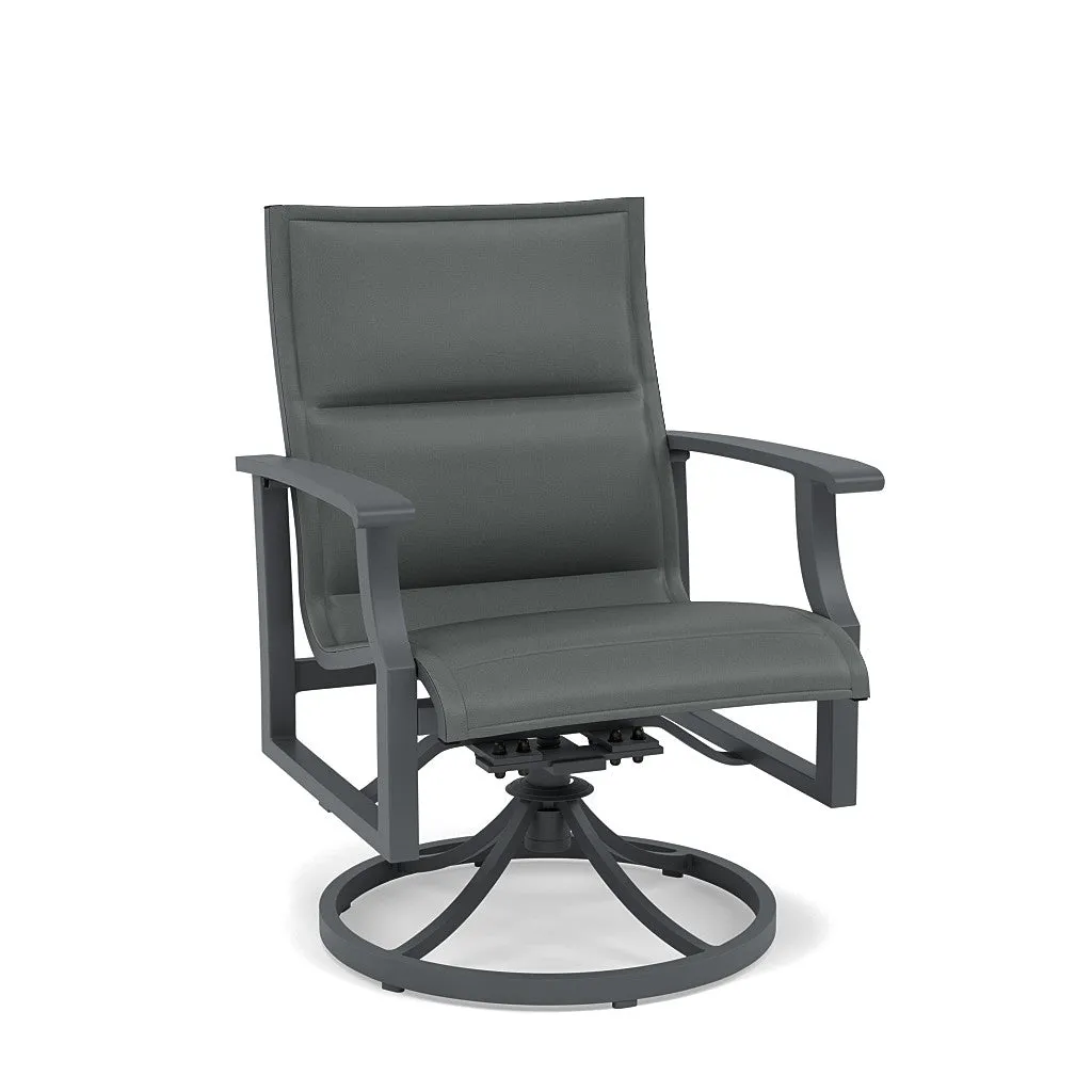 Rockport Padded Sling Swivel Dining Chair