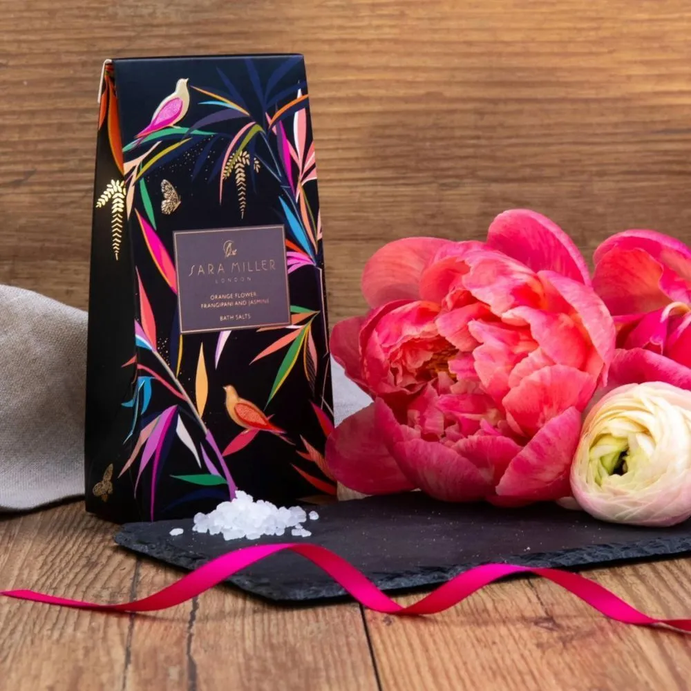 Sara Miller 150g Bamboo Orange Flower, Frangipani & Jasmine Bath Salts