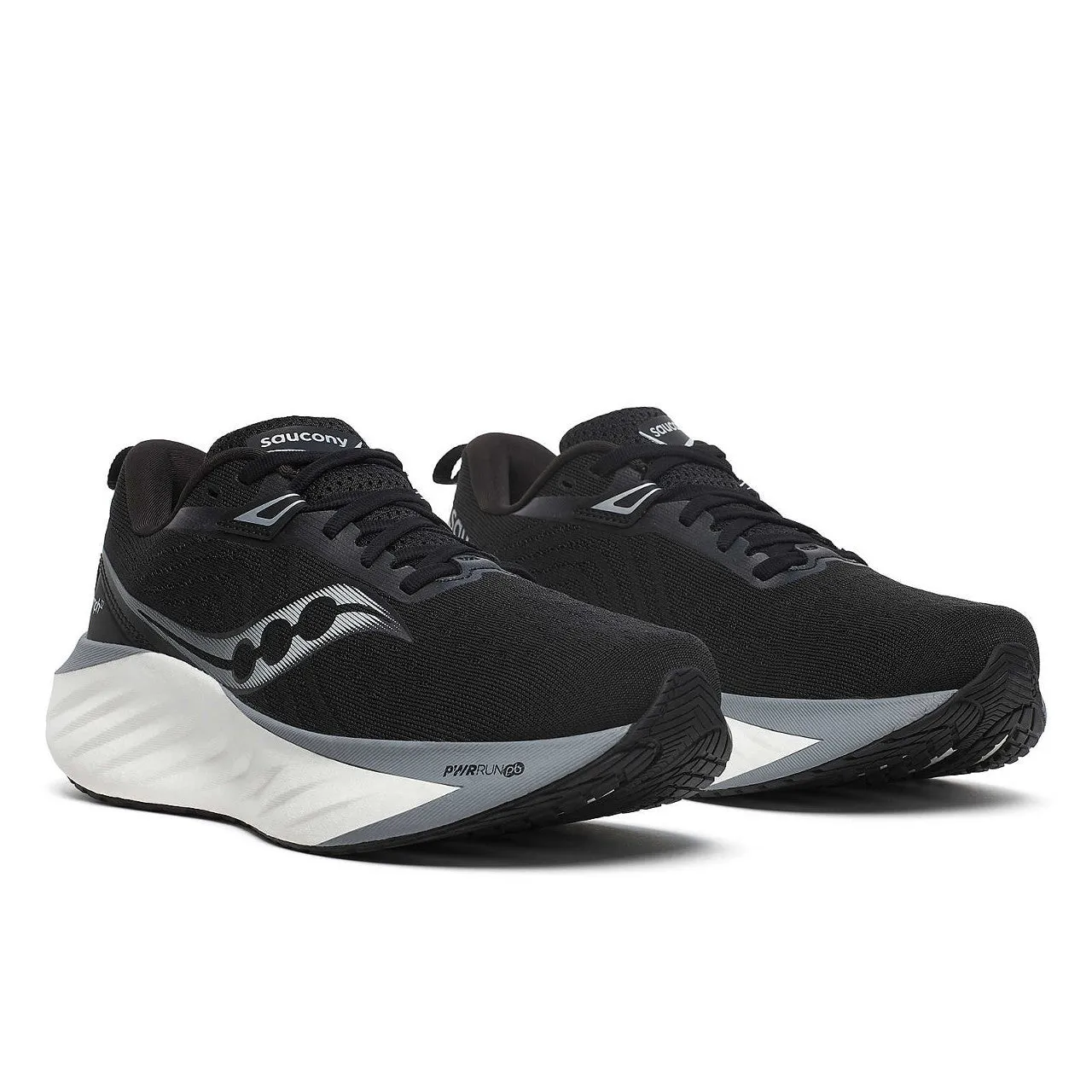 Saucony Triumph 22 Wide (Mens) - Black/White