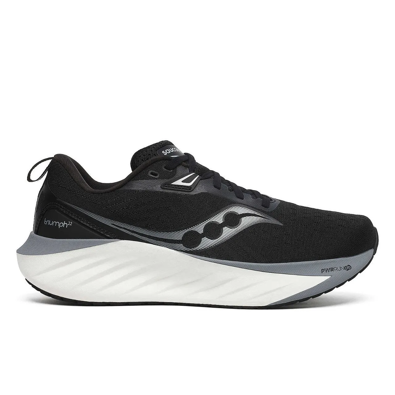 Saucony Triumph 22 Wide (Mens) - Black/White