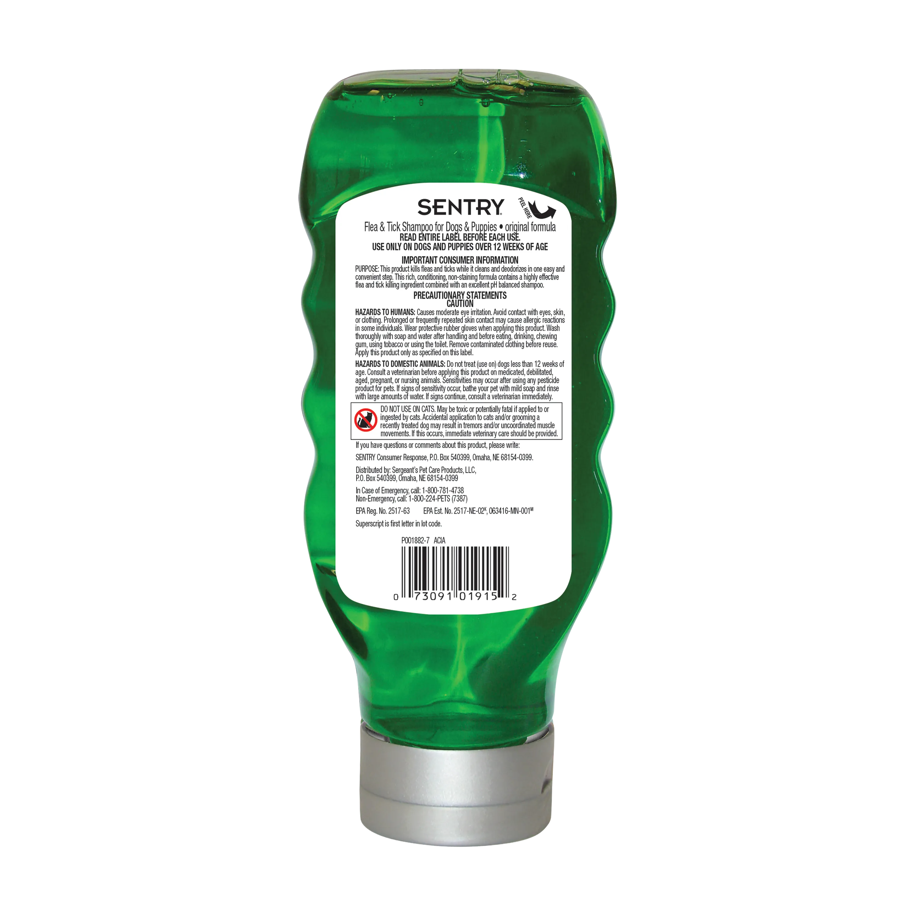 Sentry Original Flea & Tick Shampoo Dog 18OZ