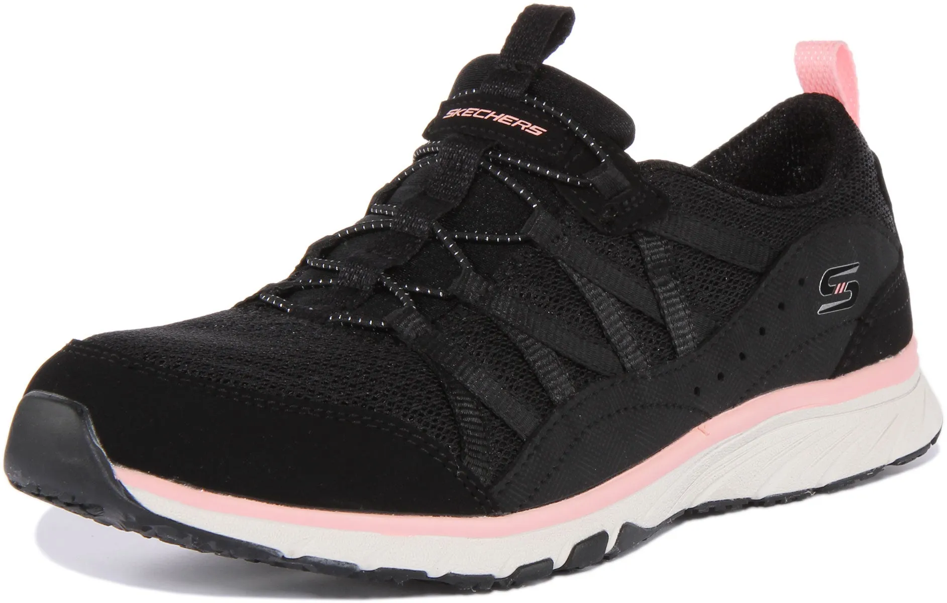 Skechers Gratis Sports In Black White For Women