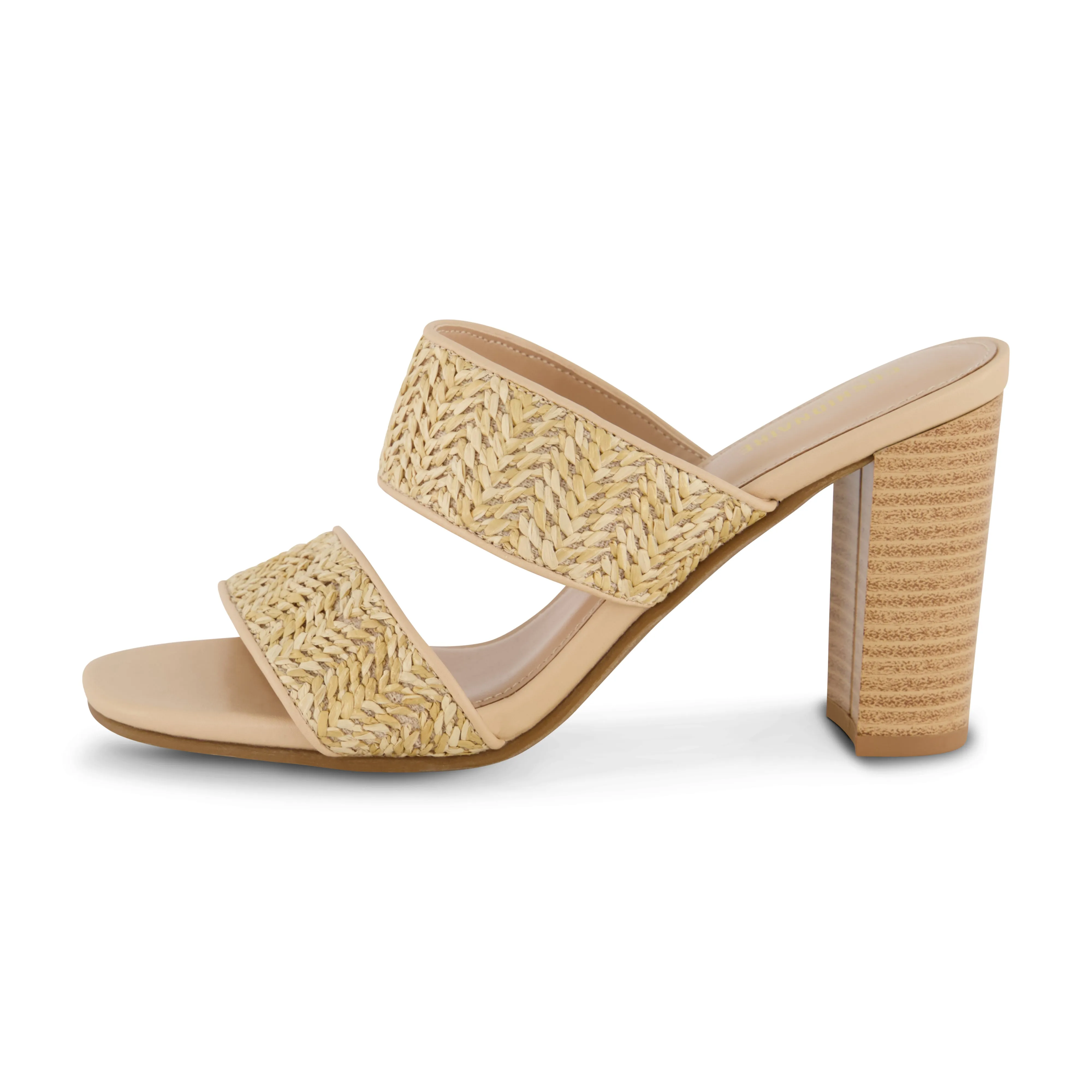 Tosh Two Band Raffia Sandal