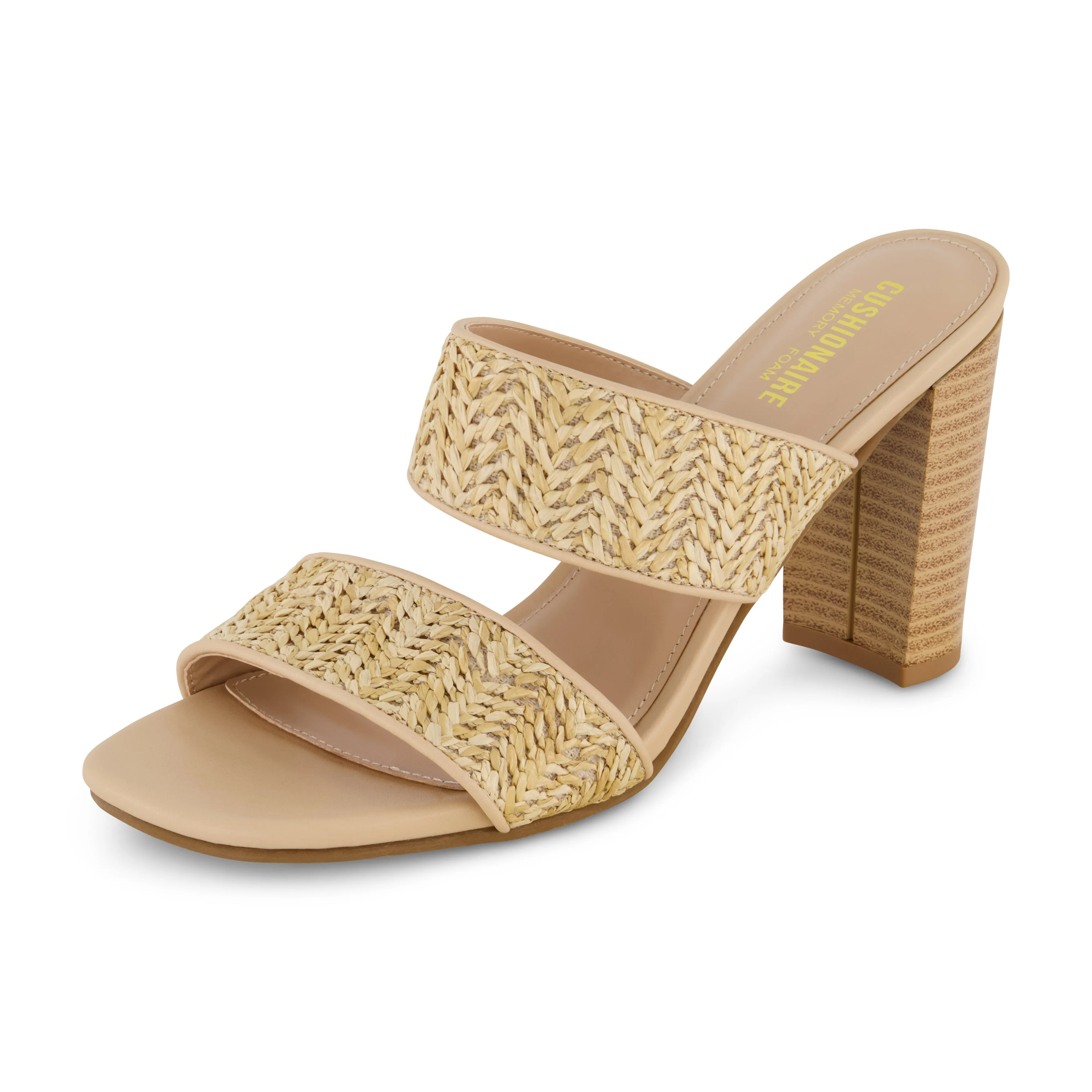 Tosh Two Band Raffia Sandal