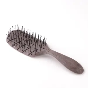 UMAI Eco-Friendly Hair Brush for Men & Women | Coffee Aroma Infused - Wet/Dry & All Hair Types | Detangler & Therapeutic | Cruelty-Free Vegan Hairbrush - Natural Fibers - 1pc