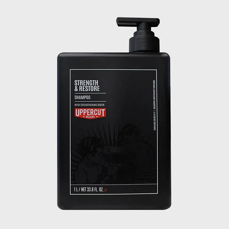 Uppercut Deluxe - Strength and Restore Shampoo, 1000ml