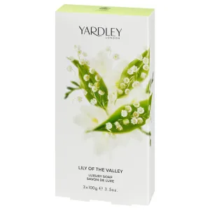 Yardley Lily of the Valley Luxury Soap 3 x 100g Bars